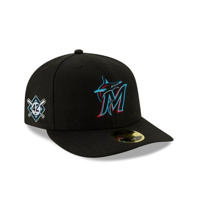 Sapca New Era Miami Marlins MLB Jackie Robinson Day Low Profile 59FIFTY Fitted - Negrii